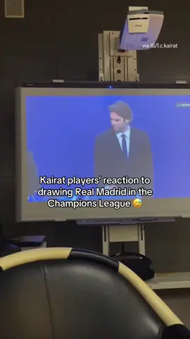 The beautiful game 🤝😅 🎥: IG/@FC Kairat #championsleague #realmadridfc #kairat #ucl #football 