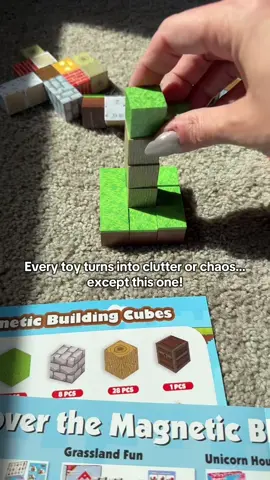 Let’s be real—most kids’ toys are either messy, noisy, or end up shoved in a closet two weeks later. But these 3D magnetic cubes? They’re the rare toy that’s fun, screen-free, and actually keeps my kid entertained without destroying my living room. Endless builds, endless creativity… and zero chaos. #MagneticCubes #STEMToys #ToyTok #BuildingToys #ScreenFreePlay  
