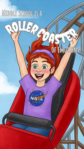 A middle grade series for girls on the rollercoaster!  #middleschool #BookTok #middlegradebooks 