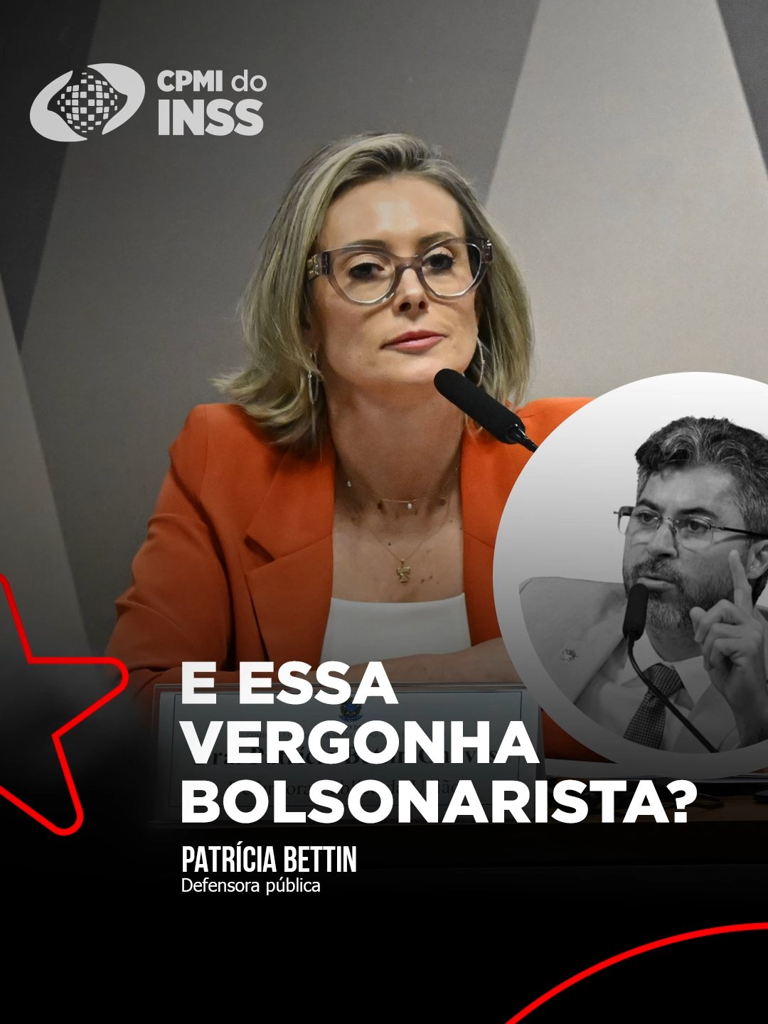 Você viu essa? Senador bolsonarista toma invertida absurda de defensora pública na CPMI do INSS. #cpmidoinss #fraudenoinss #ptnosenado #partidodostrabalhadores