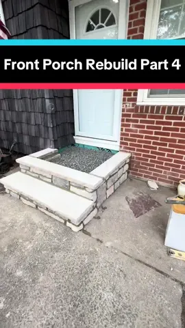 Front Porch Rebuild Part 4 #DIY #construction #frontporch #rebuild #stepbystep 