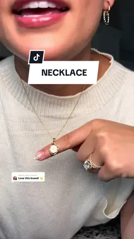 Replying to @Jess Its on sale too! I wear this necklace everyday - So dainty and pretty 🥹✨ #daintyjewelry #caitlynminimalist #tiktokshoplabordaysale 