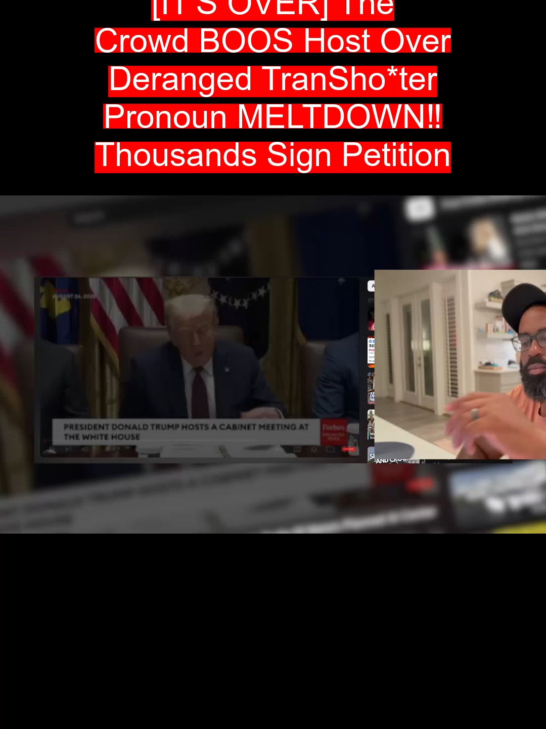 [IT'S OVER] The Crowd BOOS Host Over Deranged TranSho*ter Pronoun MELTDOWN‼️ Thousands Sign Petition