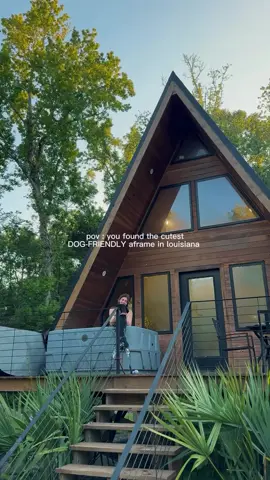 Dog-friendly stays don’t get dreamier than this… Meet your new favorite Louisiana escape: a cozy A-frame cabin in New Iberia by 🐾 FOLLOW for the best dog-friendly travel recs This charming A-frame is the ultimate retreat—with perks that both you and your pup will love: • Private, pet-friendly A-frame surrounded by peaceful pines 🌲 • Relax in the outdoor hot tub after a day of exploring 🛁 • Fast WiFi so you can work—or stream—while your pup naps by the fire 💻 • Spacious deck to sip morning coffee with your dog by your side ☕ • Just minutes from the infamous Tabasco Factory 🌶️ • Explore New Iberia’s rich history, oak-lined streets, and Southern charm ✨ Trust us—your dog will rate this cabin 5 stars. 📍 New Iberia, Louisiana Save this post for your next getaway! Use Code UBD10 to SAVE on any Experience Louisiana rental #DogFriendlyTravel #NewIberia #PetFriendlyStays #ExperienceLouisiana #AFrameCabin
