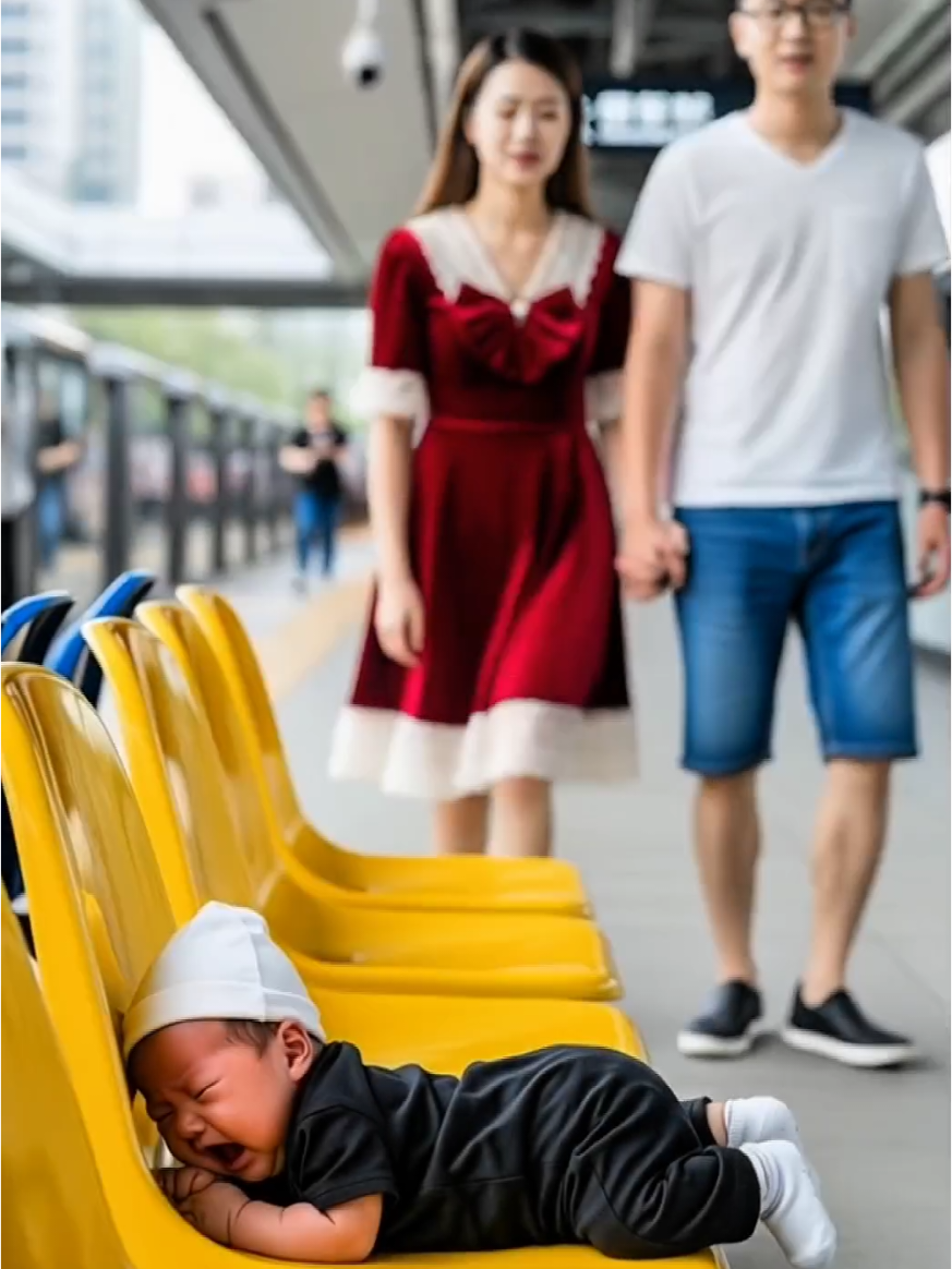 Chinese couple left their newborn baby on Metro station | #babytiktok #baby #babiesoftiktok #help #usa #tiktok #viral_video #fyyyyyyyyyyyyyyyy #viralvideos 