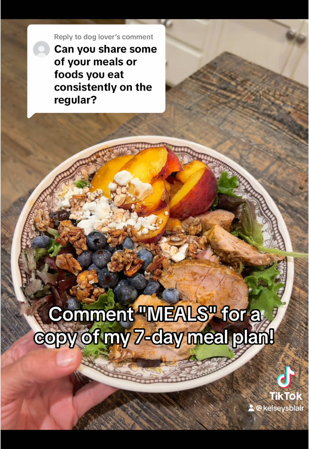 Replying to @dog lover  my 7-day meal plan is gluten-free, light on dairy and full of easy whole food meals designed to help you build muscle, burn fat and support good hormone function!  Comment 