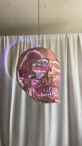 Custom disco skull in rose gold ✨ #disco #skull #rosegold #commission #fyp 
