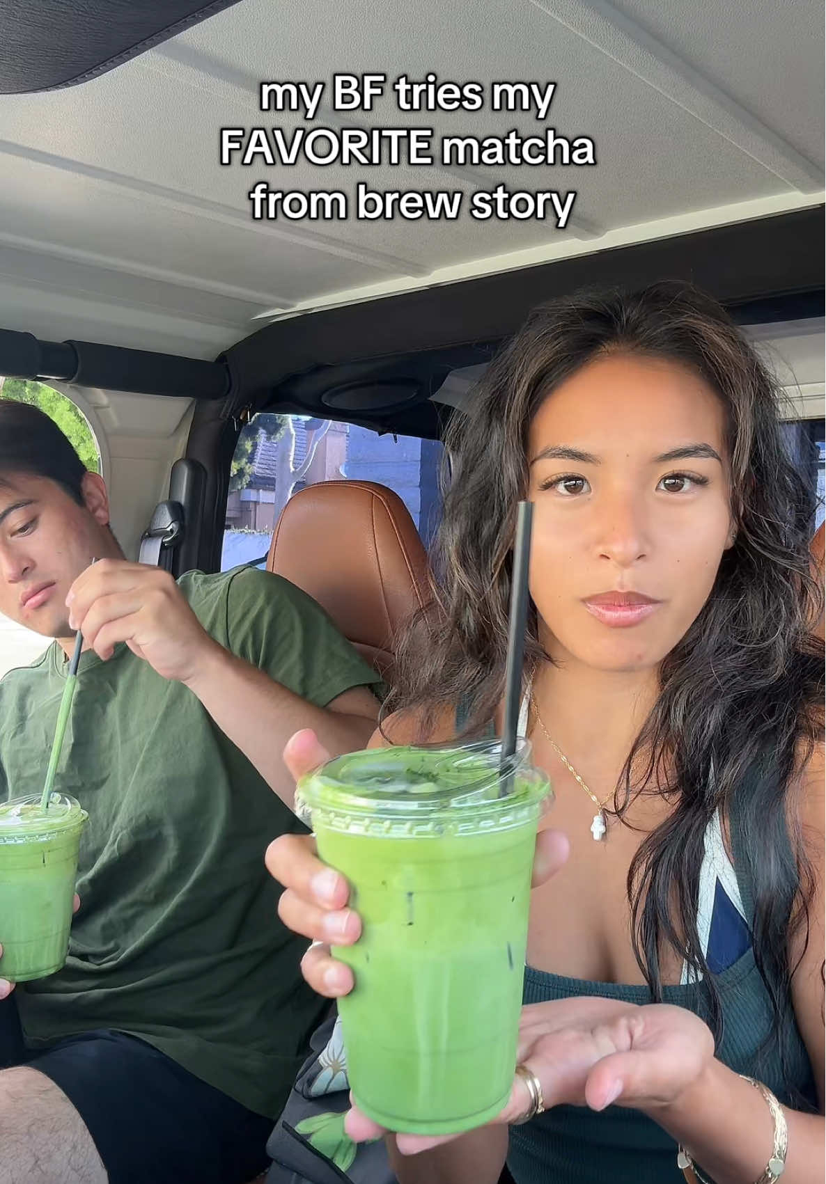 brew story’s MAMA MATCHA in huntington beach is my all time favorite matcha!! obviously max loved it too 🤭🍵 @brewstory #matcha #matchalover #matchalatte 