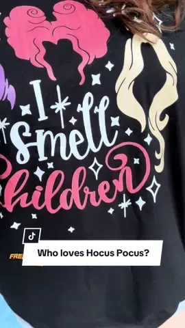 FREE SHIPPING! I smell children, Hocus Pocus inspired shirt. Who else loves those movies?? #hocuspocus #halloween #ismellchildren #tiktokshoplabordaysale #halloweenshirt 