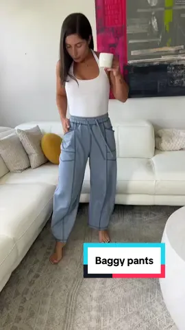 AMO estos baggy pants! Son muy comodos, de buena calidad y lindos!es para tener todos los colores😍#baggypants #barrelpants #loungewear #tiktokshopcreatorpicks #tiktokshoplabordaysale 