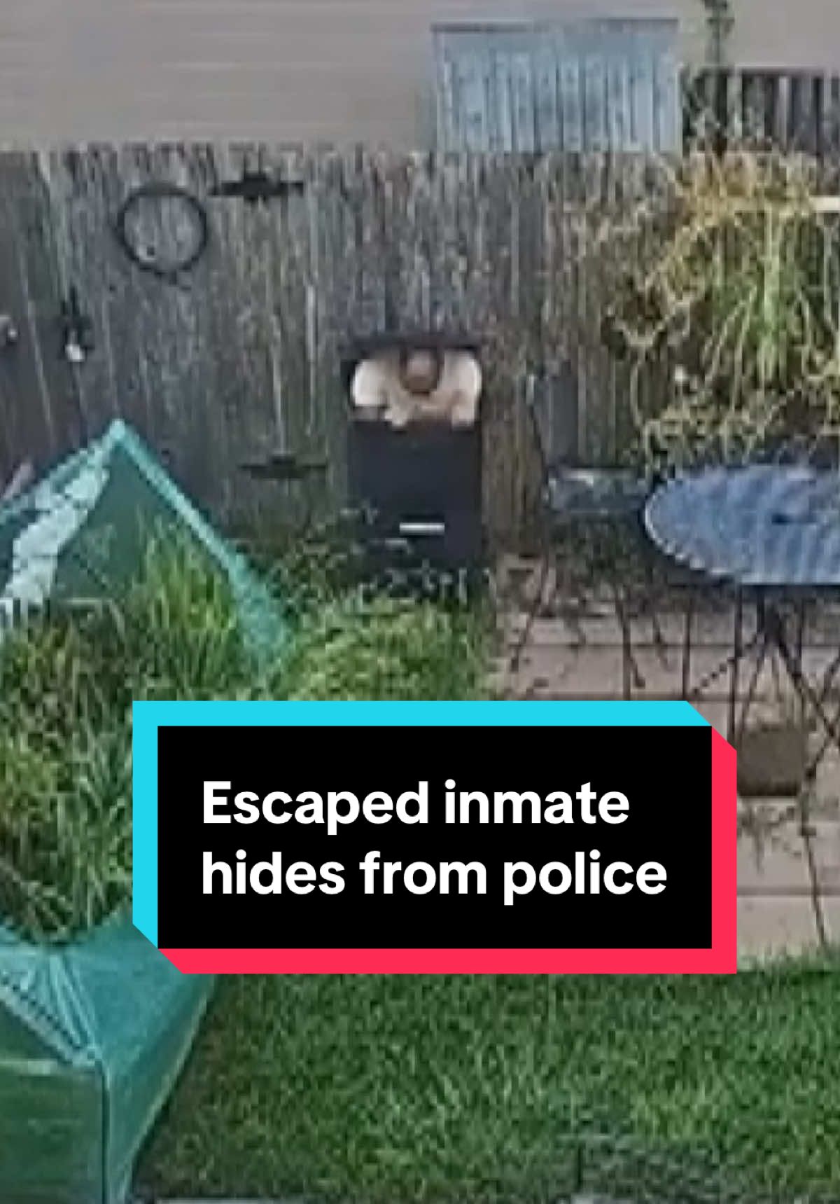 An escaped inmate was caught on camera hiding from police in Louisiana. See the full video at the link in our bio.  🎥: Spencer Simon