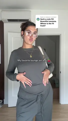 Replying to @Lalaxoxo linked for you babe! 🩷 also I’m 5’10 & 170 lbs in an XL for reference 🌸 #MomsofTikTok #momtok #ootdinspo #matchingset 