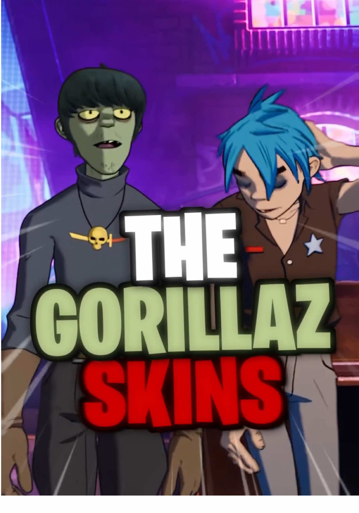 Fortnite GORILLAZ & Front Man Skins ARE FREE! 🎉 #fortnite #gorillaz #squidgame #incitable #fyp 