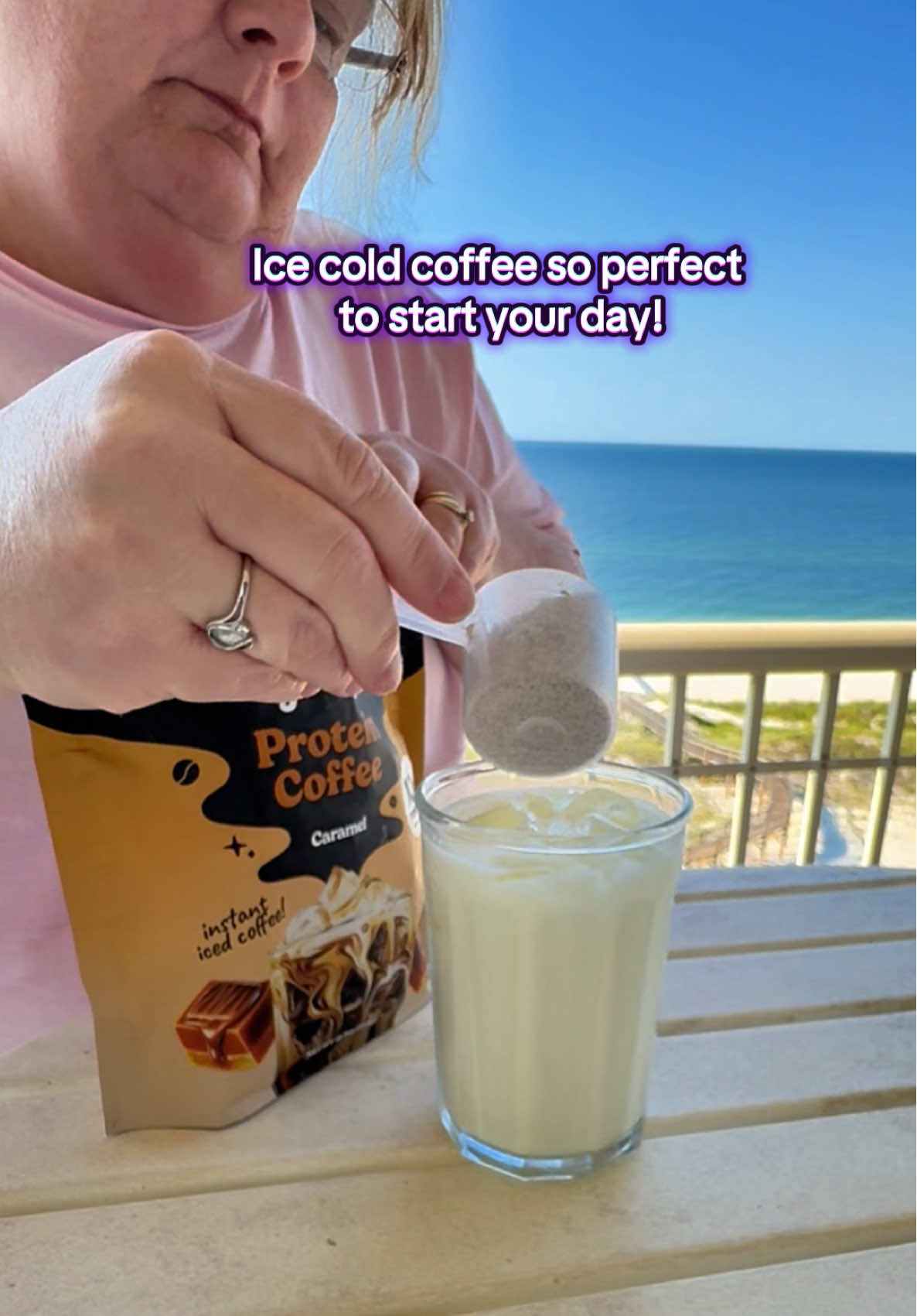 Iced coffee is my favorite invention!#tiktokshoprestock #tiktokshoplabordaysale #icedcoffee #caramelicedcoffee #proteincoffee @Javvy Coffee 