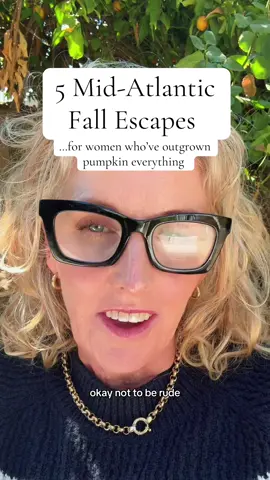 These 5 Mid-Atlantic stays are quiet-luxury escapes made for women who travel with intention. Design-forward, leaf-drenched, and worth planning around: The Inn BoonsBoro – MD The Peacock Inn – NJ The Savannah Inn & Spa – DE Omni Bedford Springs Resort – PA Primland, Auberge Resort – VA No wristbands. No chaos. Just peak foliage, plush beds, and time to remember who you are. Save this post if your soul is craving a different kind of fall. #travel #fall #genx #midatlantic #notyourdaughterstravelcontent 