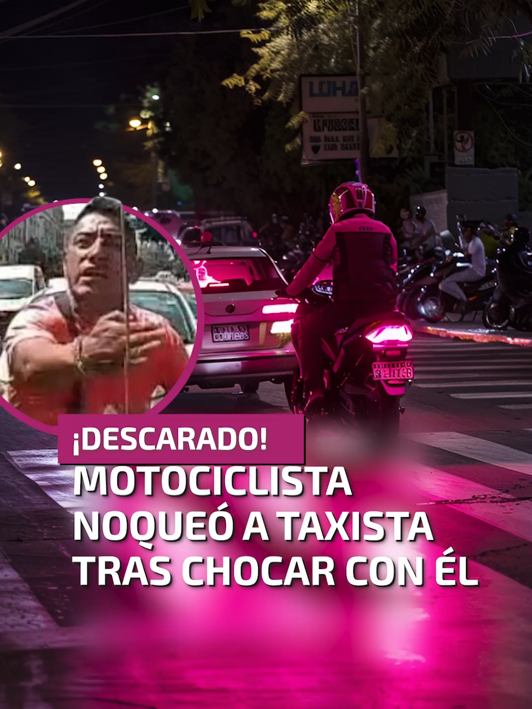 El incidente se volvió viral en redes sociales, donde los internautas piden ayuda para identificar al responsable y poder ponerlo a disposición de las autoridades competentes.    #unotv #TikTokInforma #motociclista #cdmx #taxi