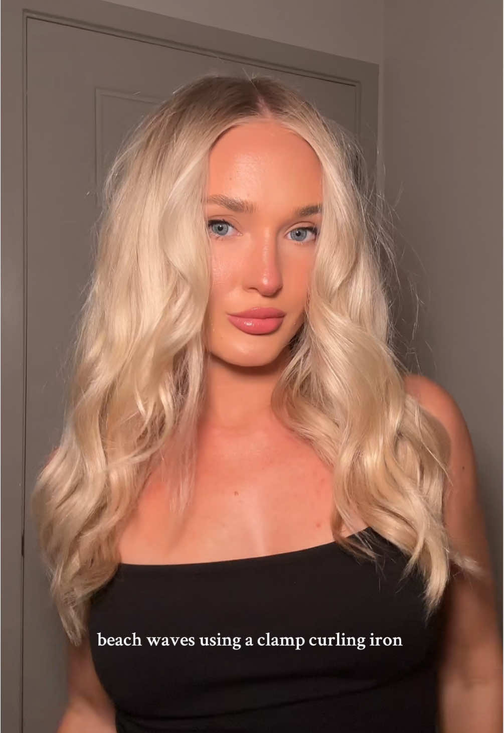 A clamp curling iron is actually my favorite thing to use on my hair 🤭 #clampcurlingiron #curlingiron #curlinghairtutorial #hairtutorial #fyp 