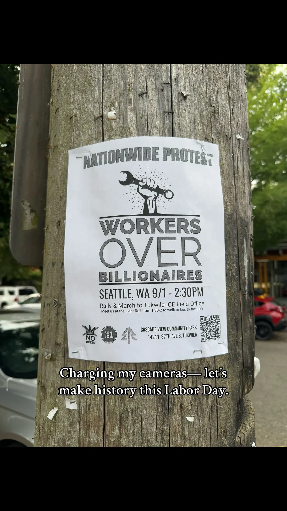 This is how we got Labor Day in the first place. Time to March once more for worker & human rights, & democracy. #seattle #laborday #letsgo 