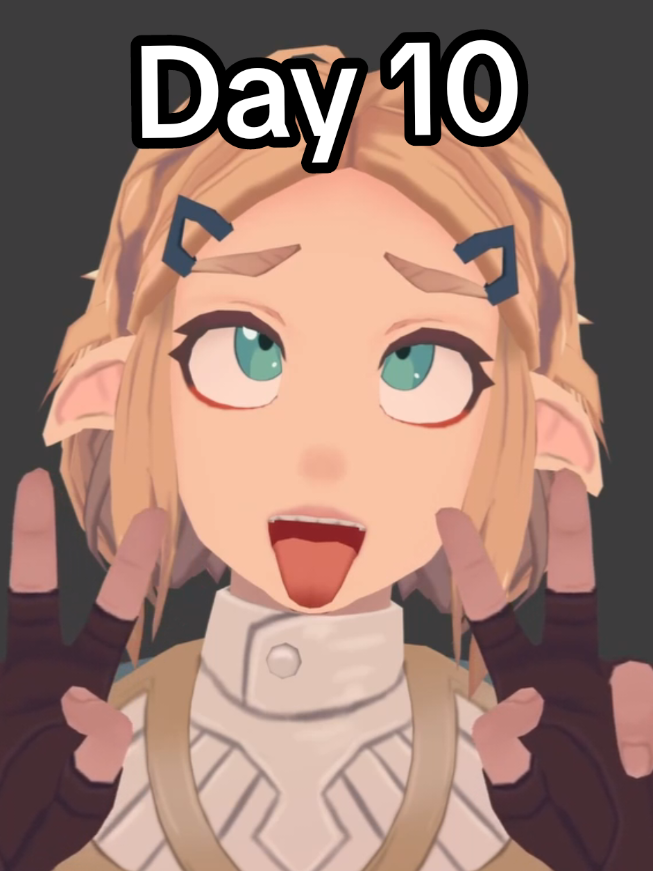 Animating day 10 #3danimation #zelda #3d #darkside #lightside 