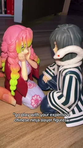 I used to make these figure videos all the time on my old account 😭 (expect a few more😜🤫) #demonslayer #animefigures #mitsuri #obanai #tanjiro 