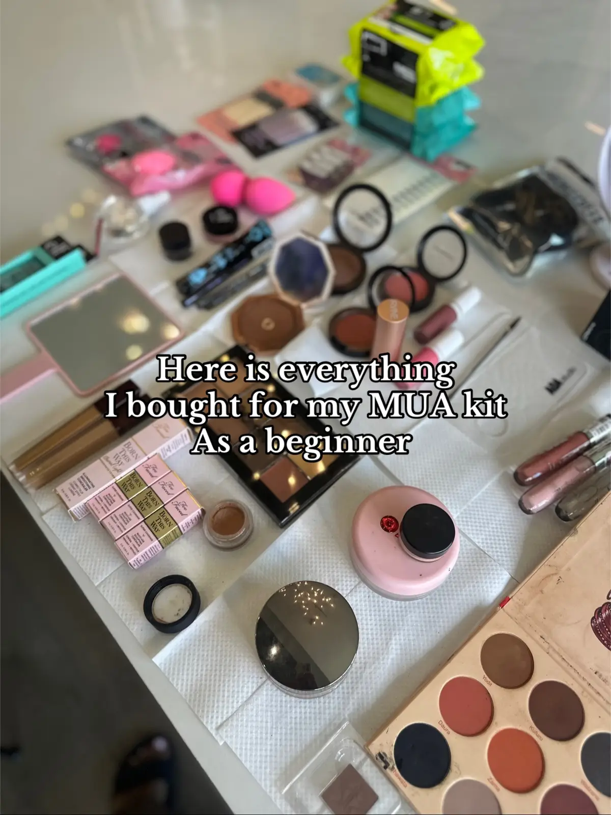 What other products should I add to my kit? P.S. ya girl just had her first paid client today 🥲🫶🏽 @ShopMissA @Ulta Beauty @elfcosmetics @Too Faced @maccosmetics @Happy Beauty Co @Milani Cosmetics @essence.cosmetics  #muakit #dallasmua #fyp #mua #newjourney  