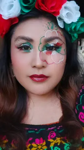 #maquillaje #colaboración #patrio maquillaje mexicano