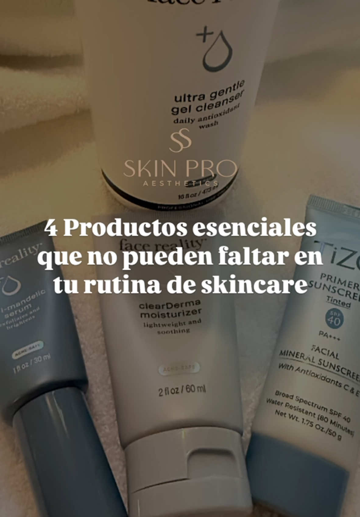 4 productos esenciales que no pueden faltar en tu rutina de skincare #skincareroutine #skincareessentials #skincaretips 