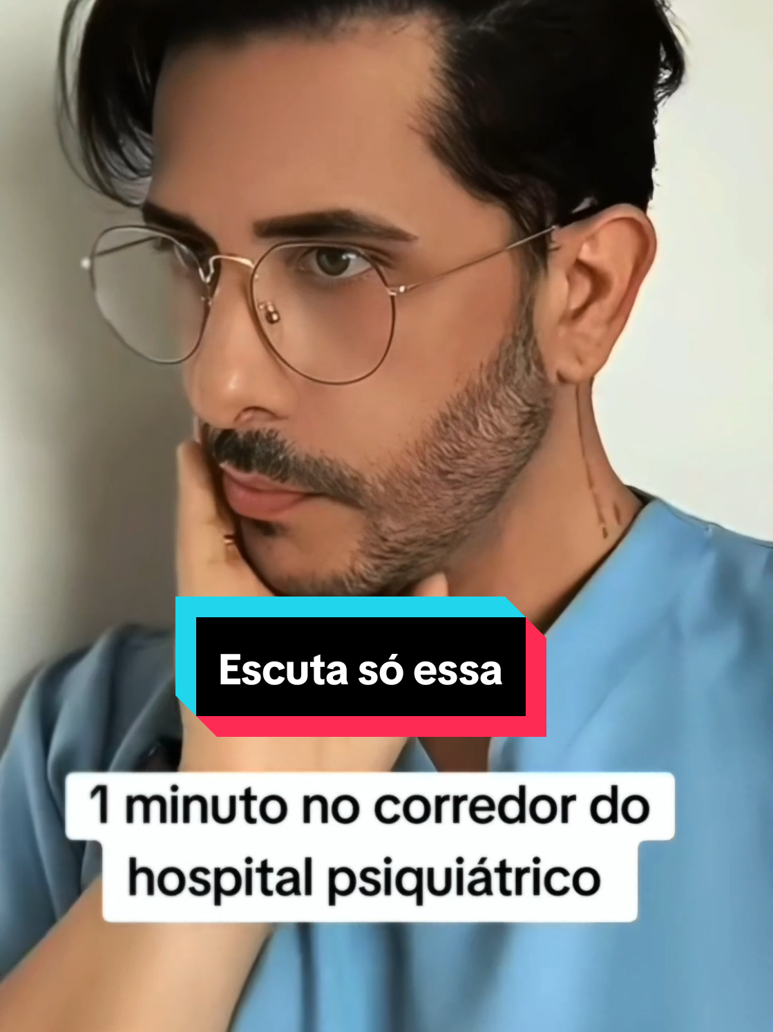 Um minuto que você para no corredor da psiquiatria! #andrefrazzier 