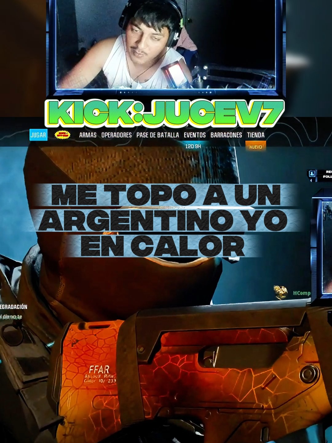 me topo a un argentino #callofdutywarzone #callofduty #warzoneclips #streamer #humor