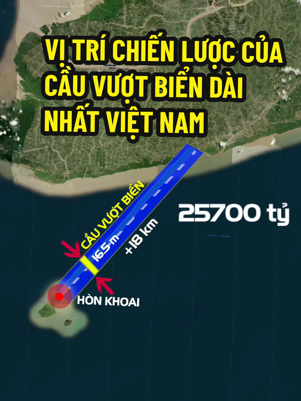 Tại sao Việt Nam đầu tư hơn 25.700 tỷ đồng xây cầu vượt biển dài thứ 3 Đông Nam Á. Mới đây, tỉnh Cà Mau đã tổ chức lễ khởi công dự án cầu vượt biển kết nối đất liền với đảo quân sự Hòn Khoai, với tổng chiều dài hơn 18 km rộng 16.5m, sẽ trở thành cầu vượt biển dài nhất Việt Nam khi hoàn thành và xếp thứ 3 Đông Nam Á với tổng mức đầu tư hơn 25.700 tỷ đồng. Dự án này kết nối đường bộ cao tốc Cà Mau - Đất Mũi với Cảng tổng hợp lưỡng dụng Hòn Khoai, được xây dựng trên đảo với bến tàu dài 1.000 m, công suất 20 triệu tấn/năm, có khả năng tiếp nhận tàu container trọng tải lên đến 100.000 DWT. Đây là công trình có ý nghĩa quan trọng về giao thông, kinh tế khi kênh đào Thái Lan được lưu thông thậm chí là có khả năng cạnh tranh với Singapore và đặc biệt là có vị trí án ngữ lối ra vào vịnh Thái Lan trên tuyến hàng hải quốc tế, giúp nâng cao an ninh quốc phòng ở phía Nam tổ quốc. Bạn nghĩ sao về điều này? Hãy để lại bình luận của bạn cho mình nhé. #HònKhoai #CầuVượtBiển #CầuVượtBiểnLớnNhấtViệtNam 