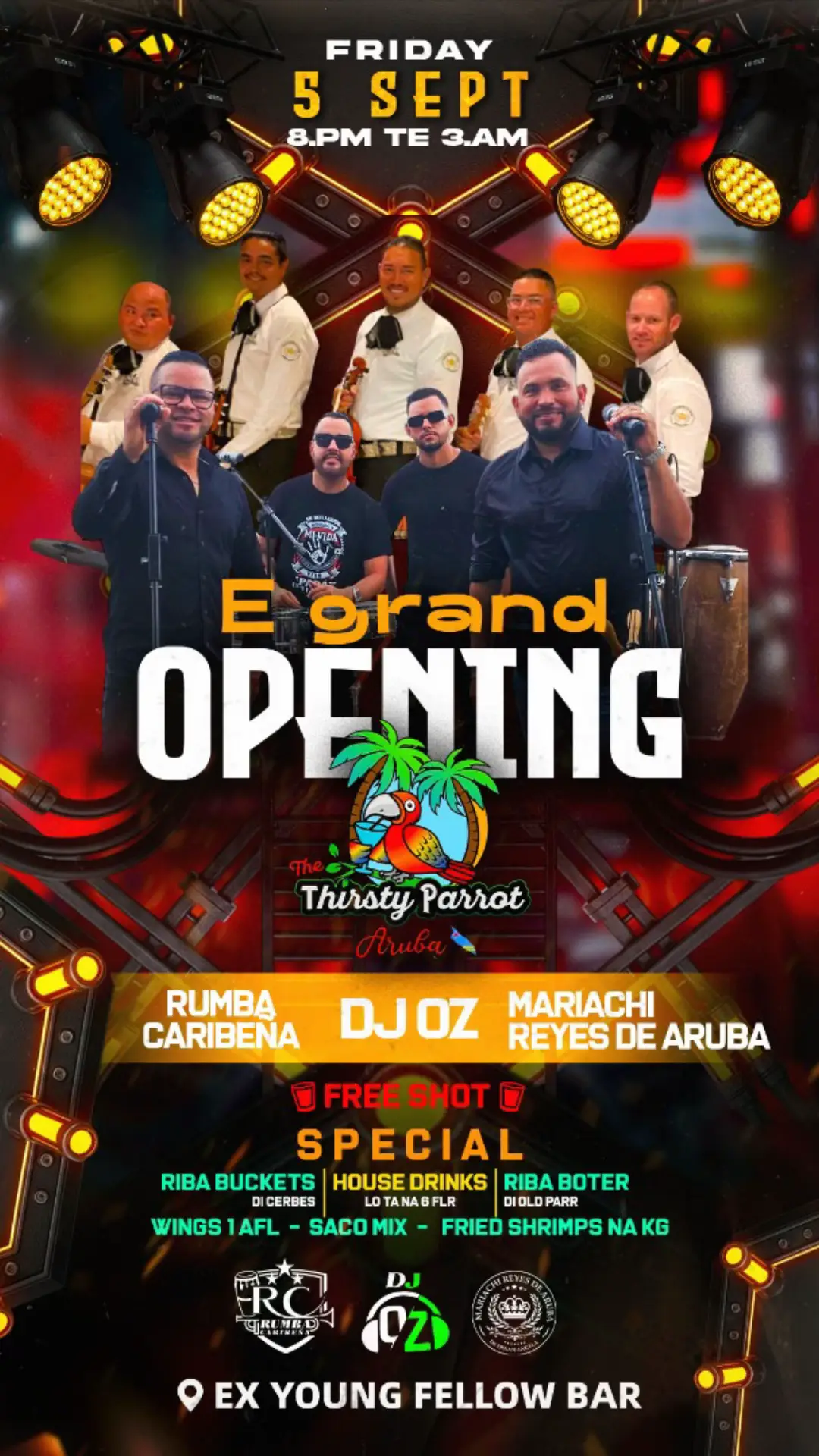#thethirstyparrotaruba 
