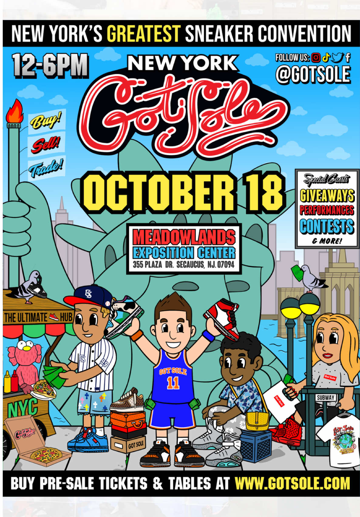 New York’s greatest sneaker convention is back on October 18th 🗽👟 Get tickets & tables in our bio now 🎟️ #sneakerevent #NewYork #GotSole #fyp 