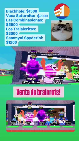VENTA DE BRAINROTS (TODOS LOS PRECIOS SON CONVERSABLES)✨🙂‍↕️  Solo vendo, no compro ni tradeo, apenas haga mi primera venta la subo xikokos 😓😓💔 #brainrots #venta #stealabrainrot #chile #fyp 