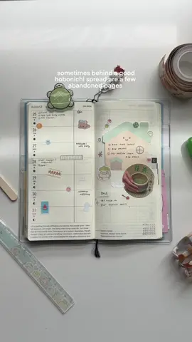 hobonichi/planner keepers, please keep me accountable!!! i’m going to try and keep a good streak of accomplished spread for the month of september (like old times) 😗 #hobonichiweeks #hobonichi #journalspread #stickersheet #journaltok 