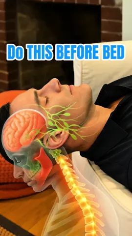 Everyone stretches before bed. Almost nobody uses gravity. Lay back with shoulders supported and your head just over the edge for 2 minutes. That tiny hang unloads the neck & jaw, drains the face, and lets your brain “take out the trash”—so you sleep deeper and wake up clearer. No gear. No effort. Just gravity. Try it tonight and save this. #viral #sleephack