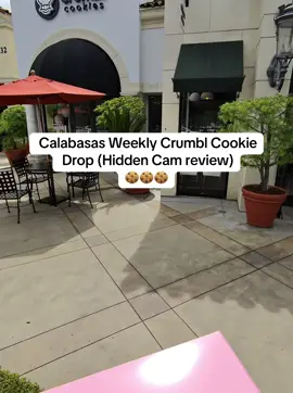 Crumbl Cookie Weekly Drop Hidden Camera Review @crumblecookies 🍪 #crumblecookie #hiddencamera #metaaiglasses #review #calabasas 