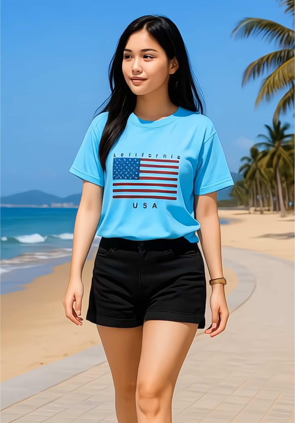 Áo thun nữ dạo phố du lịch thoải mái quá xinh #aothunnu #trending #xuhuong #tiktok 