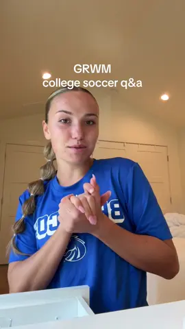 GAMEDAY GRWM!! #grwm #boisestate #d1athlete #soccergirl 