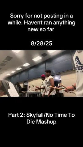 Recently got the chance to record creds to @Nate for the recording. #drumline #billieeilish #skyfall #notimetodie #fyp 