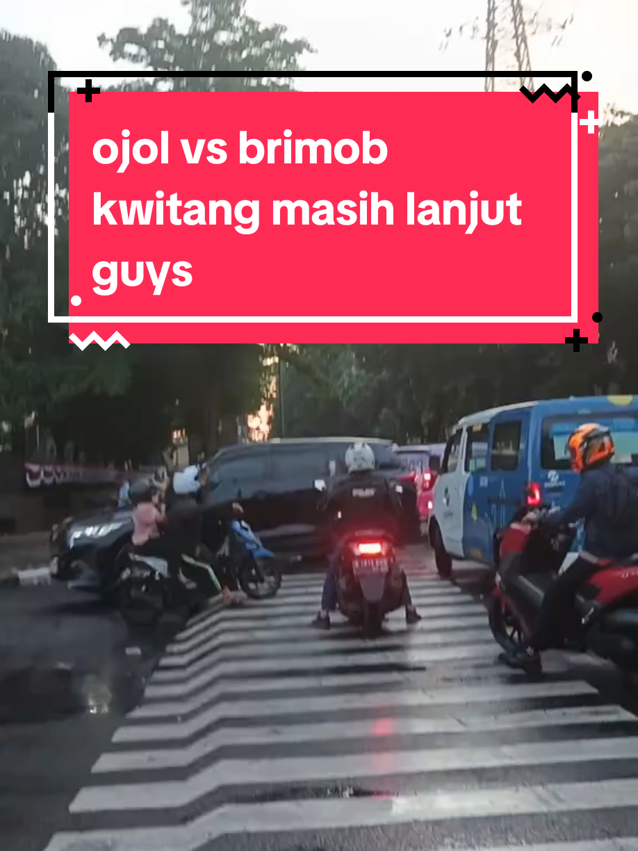wah masih berlanjut guys dampak dari ojol kmarin #demo #ojol #brimob #fyp #news 