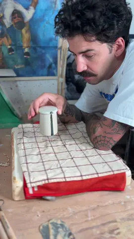 this lid was talking back #pottery #asmr 
