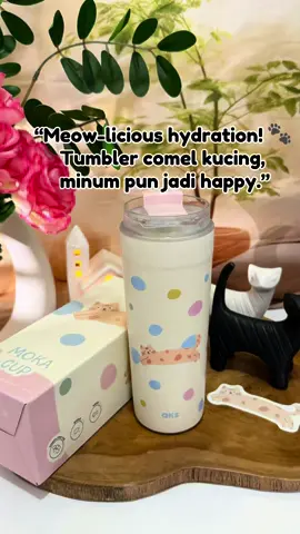 Meow Cute Tumbler , takkan tengok je grab la satu chuolsss #akstumbler #cattumbler 