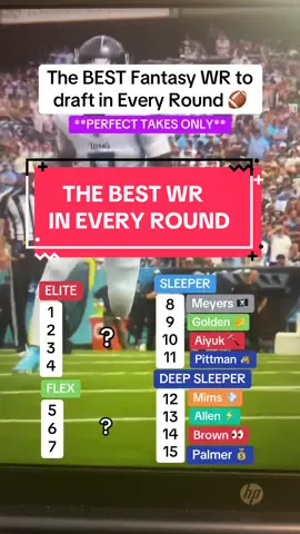 Use THIS as your compete WR draft guide for fantasy football 🏈 #fantasyfootball #fantasyfootballrankings #fantasyfootballnews #fantasyfootballdraft 