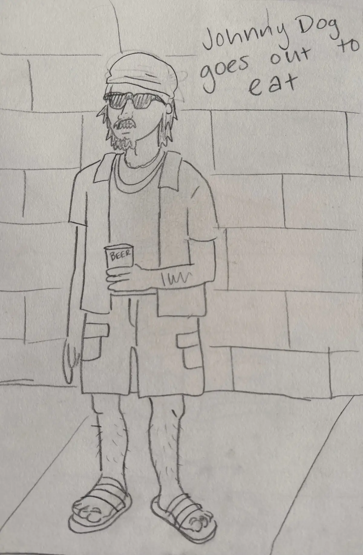 A comic I wrote of a character based on my boyfriend 