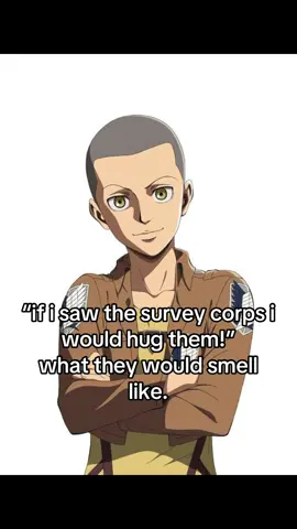 love them but they would stink. except for jean and levi🥰🥰🥰#aot#foryoupage#anime#AttackOnTitan#gnarly 