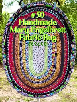 Mary Engelbreit Handmade Fabric Rug #maryengelbreit #jellyrollrug #fabricrug #mackenziechilds #rug 