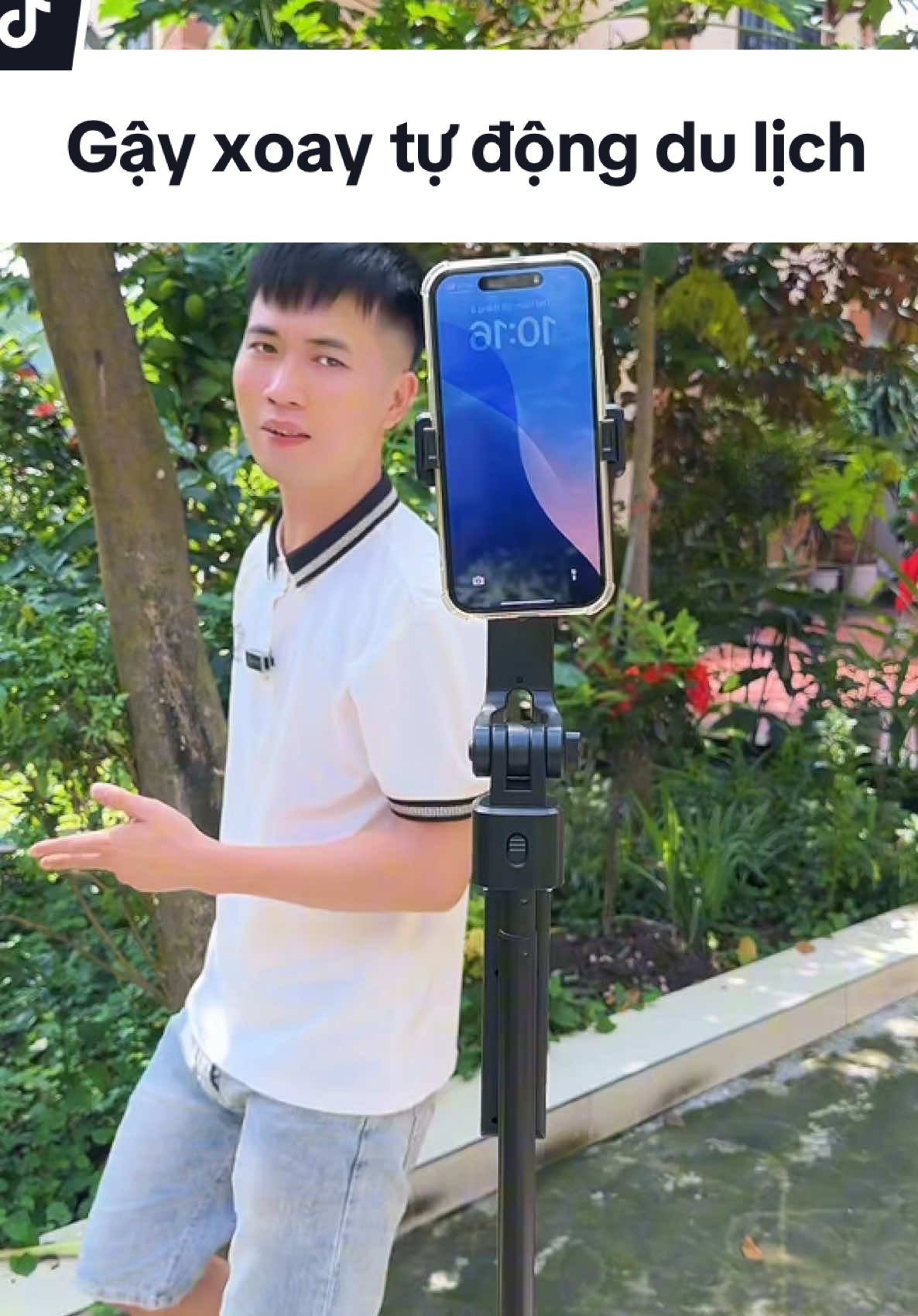 Gậy xoay tự động CL12 gập gọn 30cm du lịch cần có#chuanmylinh #cl12 #gayxoay360 #gayxoaytudong #gaychupanhcoden 