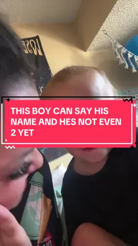 He’s learning so much but today he learned how to say his name!! 😭😭😭  #proudmom 