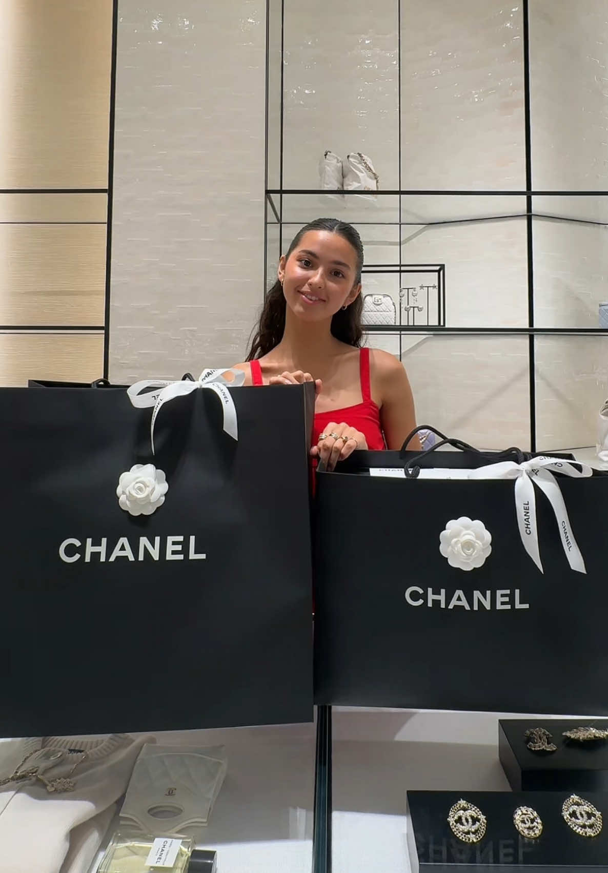 Treated myself in Thailand 🙈🌸✨✨✨WHO WANTS AN UNBOXING???? #chanel #ShoppingSpree #chanelunboxing #thailand 