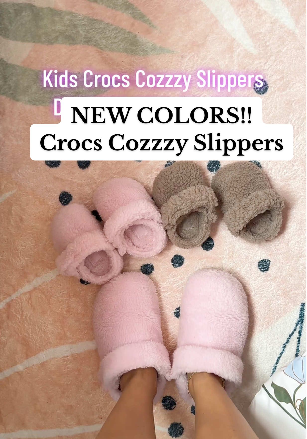 The Coziest Slippers! @crocs #crocscozzzyslipper #crocsslippers #kidscrocs #toddlercrocs #tiktokshopcreatorpicks 